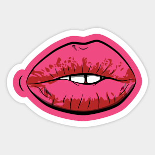 Pink Lips Sticker